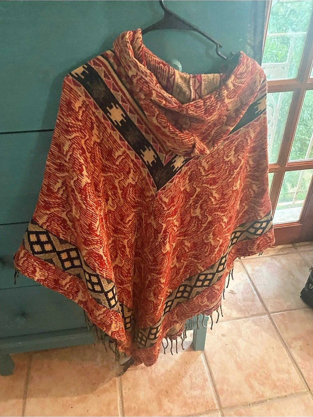 Printed Poncho made in India45